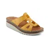 Spring Step Montera Wedge Sandal In Yellow
