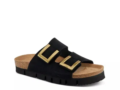 Spring Step Nesconset Wedge Sandal In Black