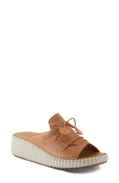 Spring Step Nevelle Wedge Sandal In Camel