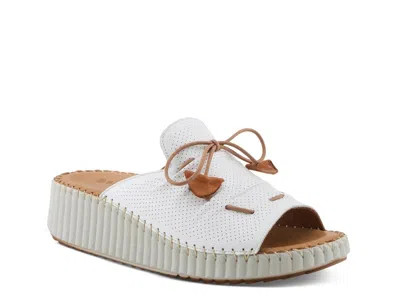 Spring Step Nevelle Wedge Sandal In White
