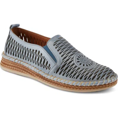 Spring Step Newday Espadrille Flat In Blue