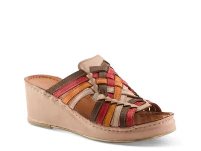Spring Step Nokiah Wedge Sandal In Multi
