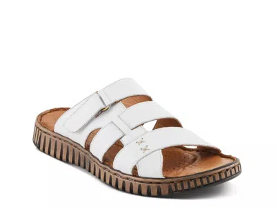 Spring Step Olly Sandal In White