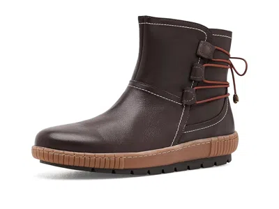 Spring Step Otis Women's Boots Dark Brown: Eu 38 (us Women's 7.5-8) M, Leather In Animal Print