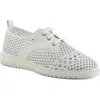 Spring Step Perforated Sneaker In White