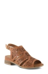 Spring Step Plasma Ankle Strap Sandal In Camel