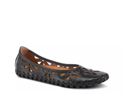 Spring Step Rayely Flat In Black