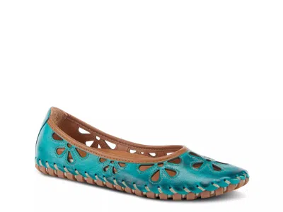 Spring Step Rayely Flat In Blue