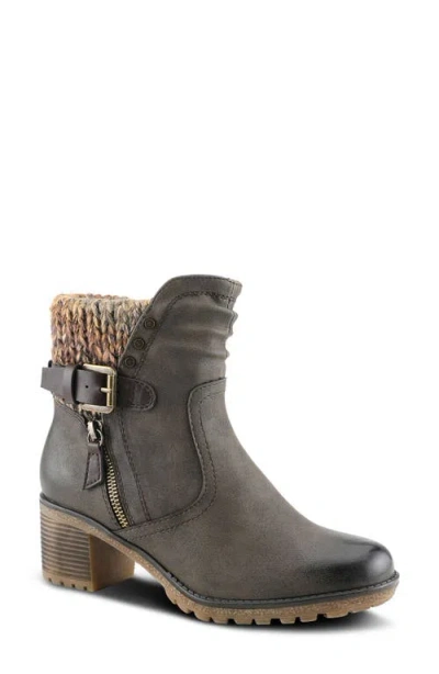 Spring Step Rene Water Resistant Bootie In Olive Green