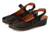 Spring Step Santonio Wedge Sandal In Black