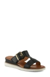Spring Step Seaport Slide Sandal In Black