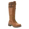 Spring Step Shoes Chilly Knit Cuff Vegan Boot In Camel In Multi
