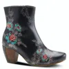 SPRING STEP SHOES FOLKA HAND PAINTED BOOT IN BL