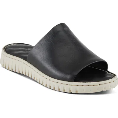 Spring Step Slide Sandal In Black