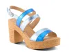 Spring Step Talha Platform Sandal In Blue