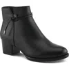 Spring Step The Reeder Block Heel Bootie In Black
