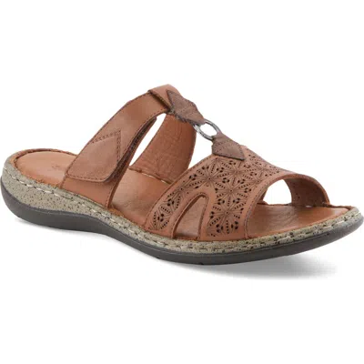 Spring Step Virelle Slide Sandal In Brown