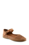 Spring Step Zabelle Mary Jane Flat In Brown