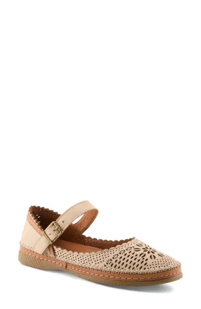 Spring Step Zabelle Mary Jane Flat In Nude