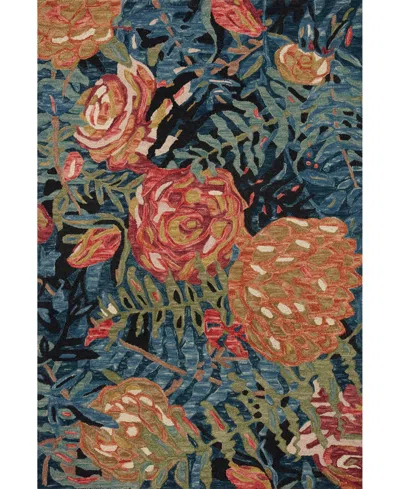 Spring Valley Home Belladonna Blm-02 7'9" X 9'9" Area Rug In Black