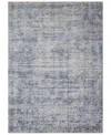 Spring Valley Home Pandora Pan-03 Dark Blue 2'6" X 8' Runner Area Rug In Dark Blue