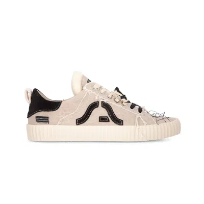 Springa | Unique Vulcanized Sneakers Italian Handmade Men's Neutrals Wavy Olona Beige Sneakers