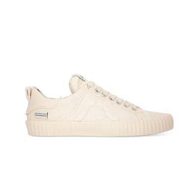 Springa | Unique Vulcanized Sneakers Italian Handmade Men's Neutrals Wavy Shirt Beige Sneakers