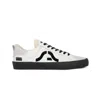 Springa | Unique Vulcanized Sneakers Italian Handmade Men's Wavy Leather & Suede White Sneakers In Multi