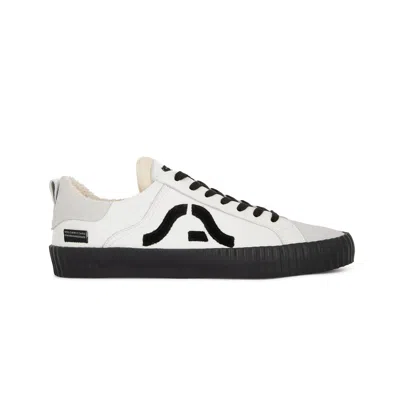 Springa | Unique Vulcanized Sneakers Italian Handmade Men's Wavy Leather & Suede White Sneakers In Multi