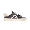 Springa | Unique Vulcanized Sneakers Italian Handmade Men's Wavy Olona Black Sneakers In Multi