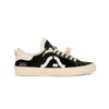 Springa | Unique Vulcanized Sneakers Italian Handmade Men's Wavy Suede Black Embroidery Sneakers In Black