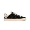 Springa | Unique Vulcanized Sneakers Italian Handmade Men's Wavy Suede Black Sneakers In Black