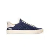 Springa | Unique Vulcanized Sneakers Italian Handmade Men's Wavy Suede Blue Sneakers In Blue