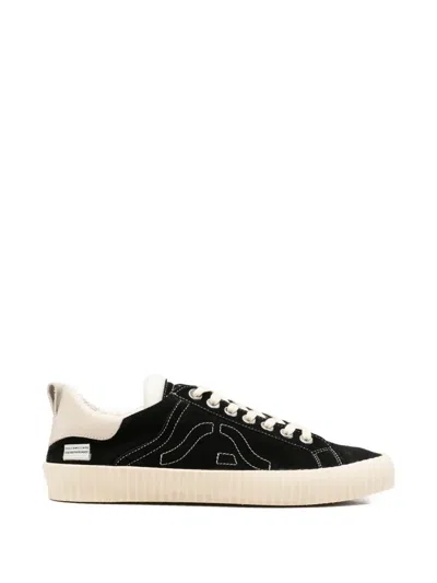Springa Wavy Logo-appliqué Sneakers In Black