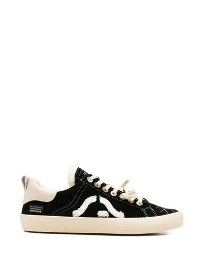 Springa Wavy Suede Sneakers In Black