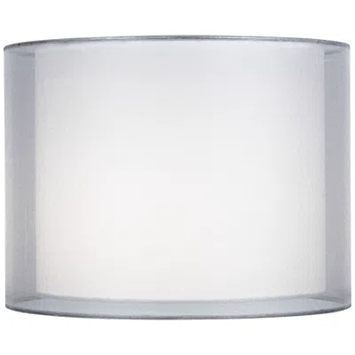Springcrest Bennie Silver White Double Sheer Fabric Shade 12x12x9 (spider)
