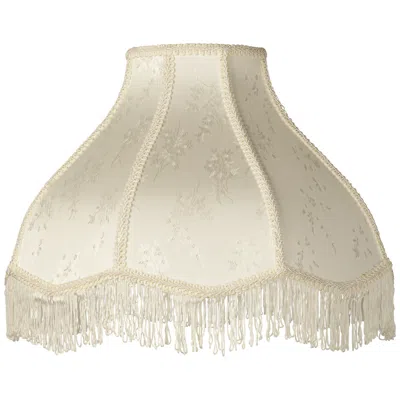 Springcrest Carnation Floral Cream Scallop Lamp Shade 6x17x12x11 (spider)