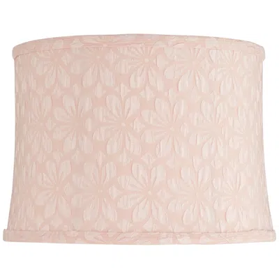 Springcrest Cece Pink Softback Drum Lamp Shade 13x14x10 (spider)