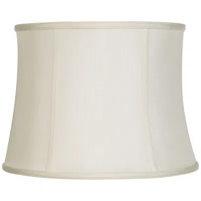 Springcrest Clair Creme Classic Faux Silk Drum Lamp Shade 14x16x12 (spider)