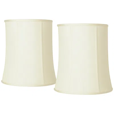 Springcrest Collection Creme Deep Drum Shade 12x14x16 (spider) Set Of 2