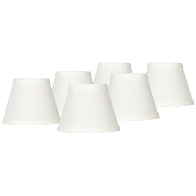 Springcrest Cream Chandelier Clip Shades 3x5x4 (clip-on) Set Of 6