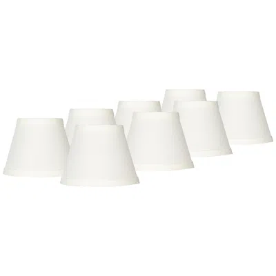 Springcrest Cream Chandelier Clip Shades 3x5x4 (clip-on) Set Of 8