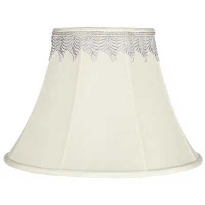 Springcrest Creme Bell Shade With Metallic Leaf Trim 9x18x13 (spider)