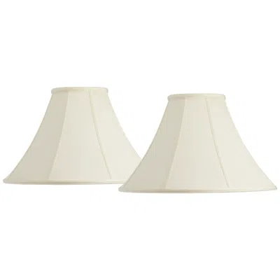 Springcrest Creme Set Of 2 Bell Lamp Shades 7x20x13.75 (spider)