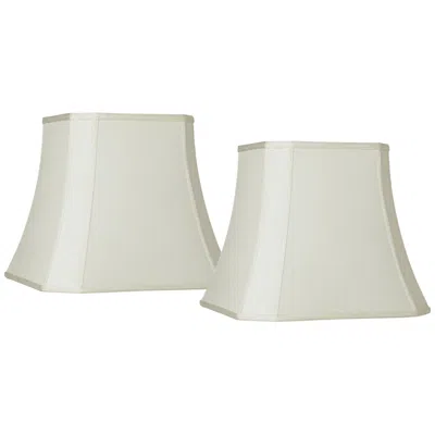 Springcrest Creme Set Of 2 Square Cut Corner Shades 10.5x16x14 (spider)
