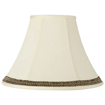 Springcrest Creme Shade With Black And Gold Trim 7x16x12 (spider)