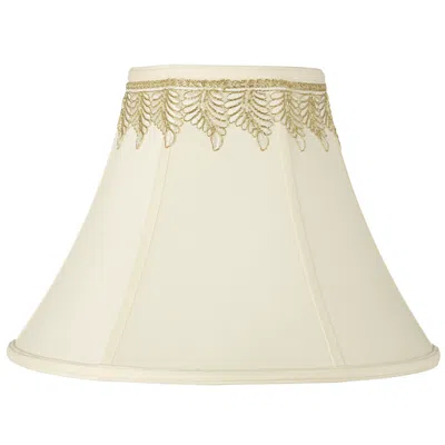 Springcrest Creme Shade With Embroidered Leaf Trim 7x16x12 (spider)
