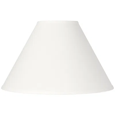 Springcrest Denni White Linen Chimney Lamp Shade 6x17x11.5 (spider)