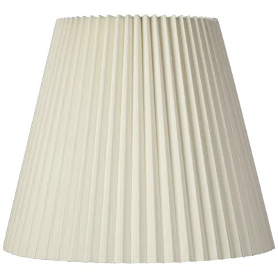 Springcrest Edie Ivory Pleated Lamp Shade 10x17x14.75 (spider)
