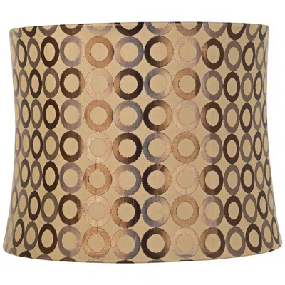 Springcrest Ephraim Embroidered Copper Circles Shade 13x14x11 (spider)
